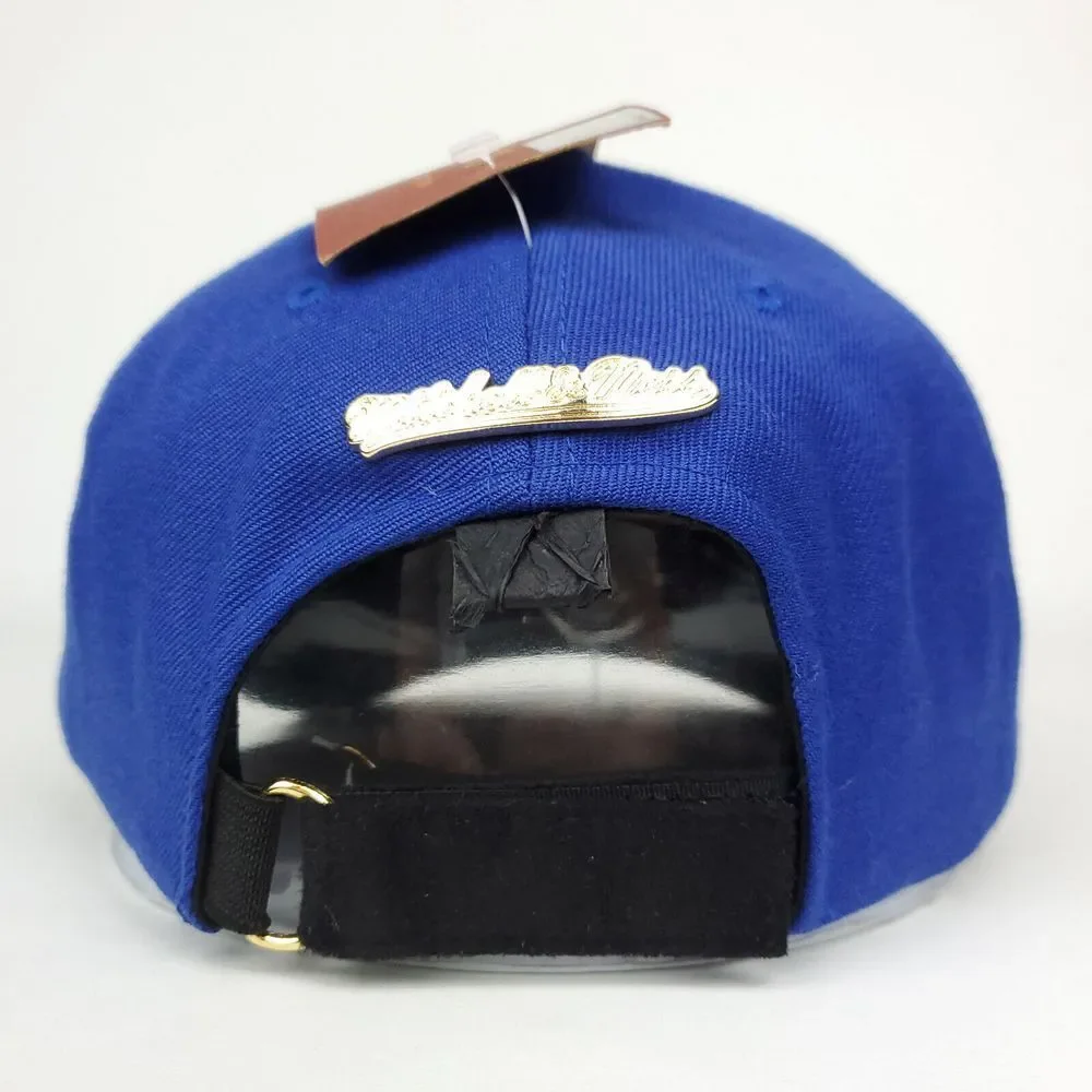 Golden State Warriors Mitchell & Ness NBA Strapback Cap Hat Fish Skin‎ Bill NWT